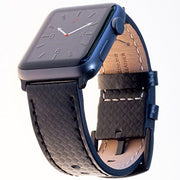 Carterjett Compatible with Apple Watch Band Leather 42mm 44mm 38mm 40mm iWatch Band Replacement Series 5 Series 4 3 2 1 Brown Black Strap Steel Buckle S M L XL XXL